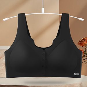 সিমলেস বাটন ব্রা (Seamless bra) ( Black colour)