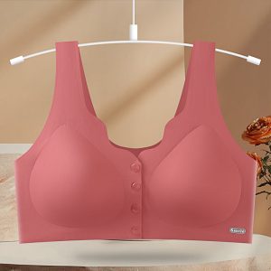 সিমলেস বাটন ব্রা (Seamless bra) (Red colour)